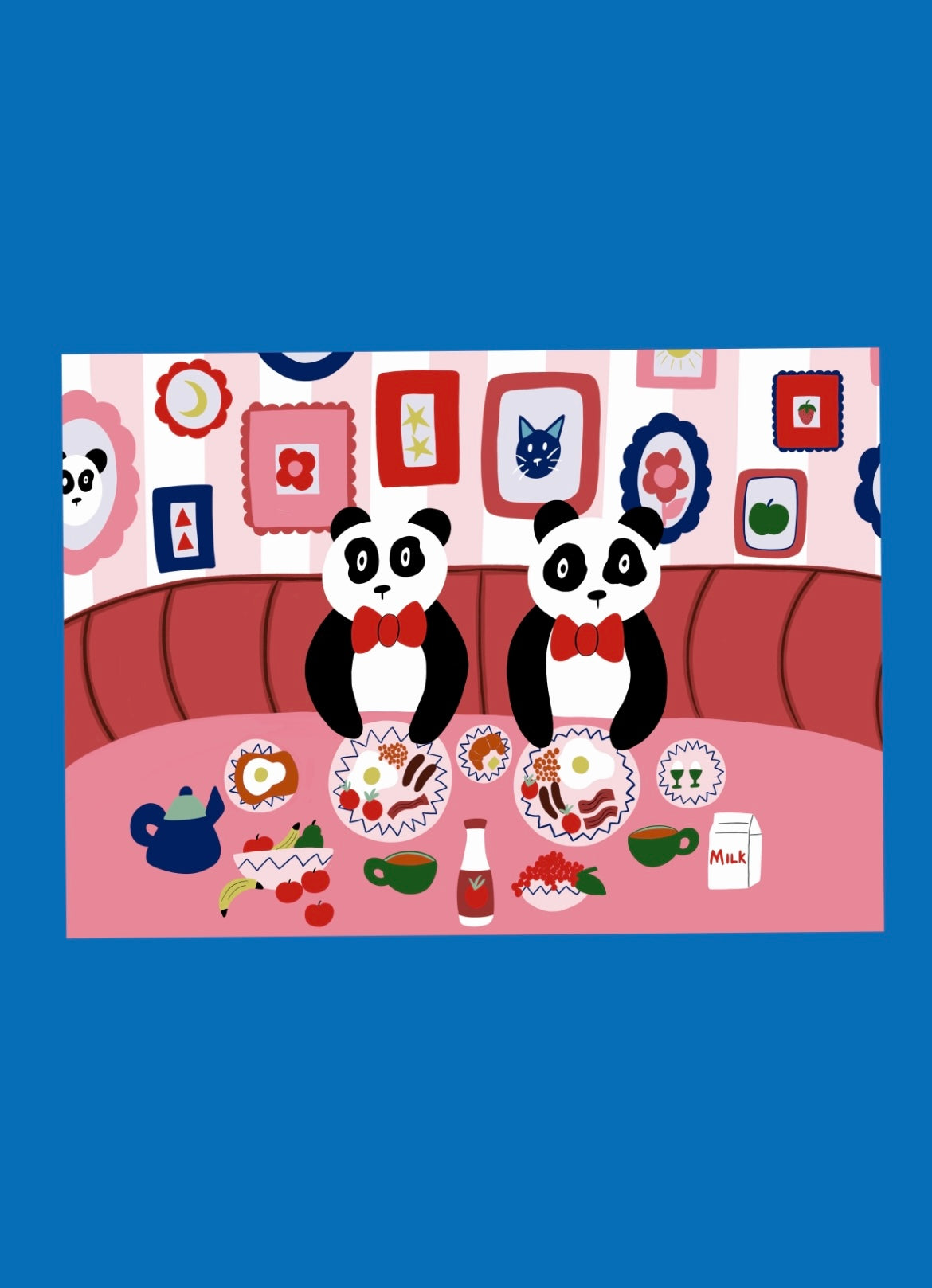 Panda Breakfast Club Print
