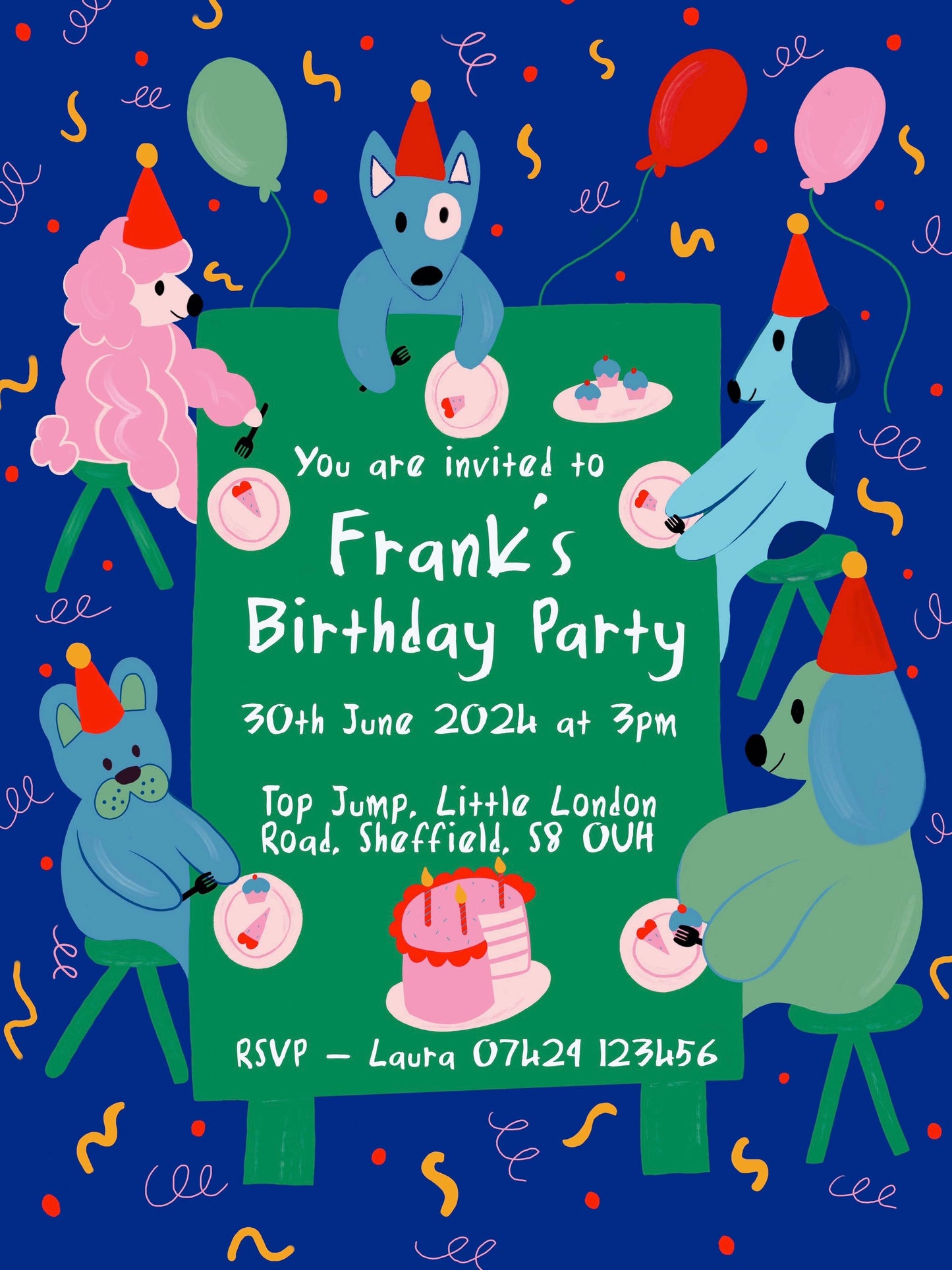 Dog Birthday Invite - Download