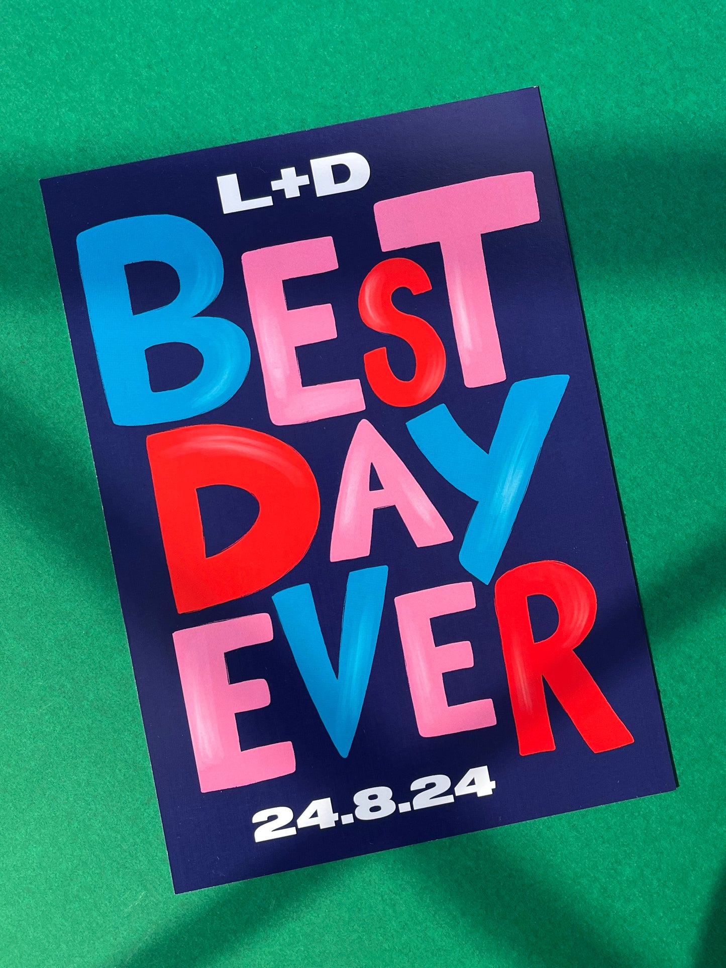 Best Day Ever, Save The Date Wedding Invitation