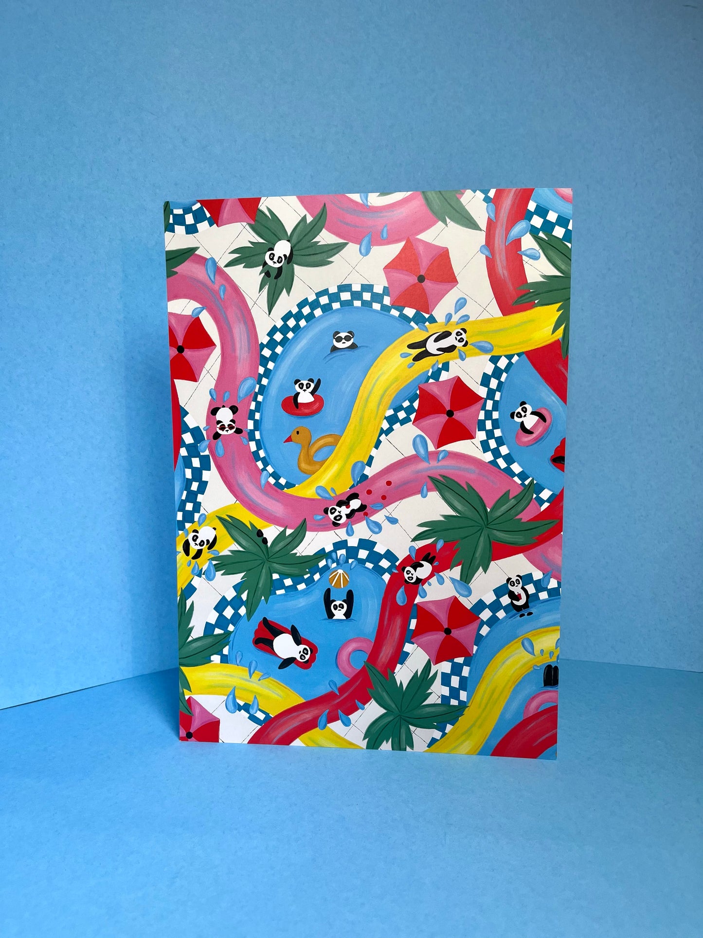 A4 & A3 Panda Waterpark, Digital Print