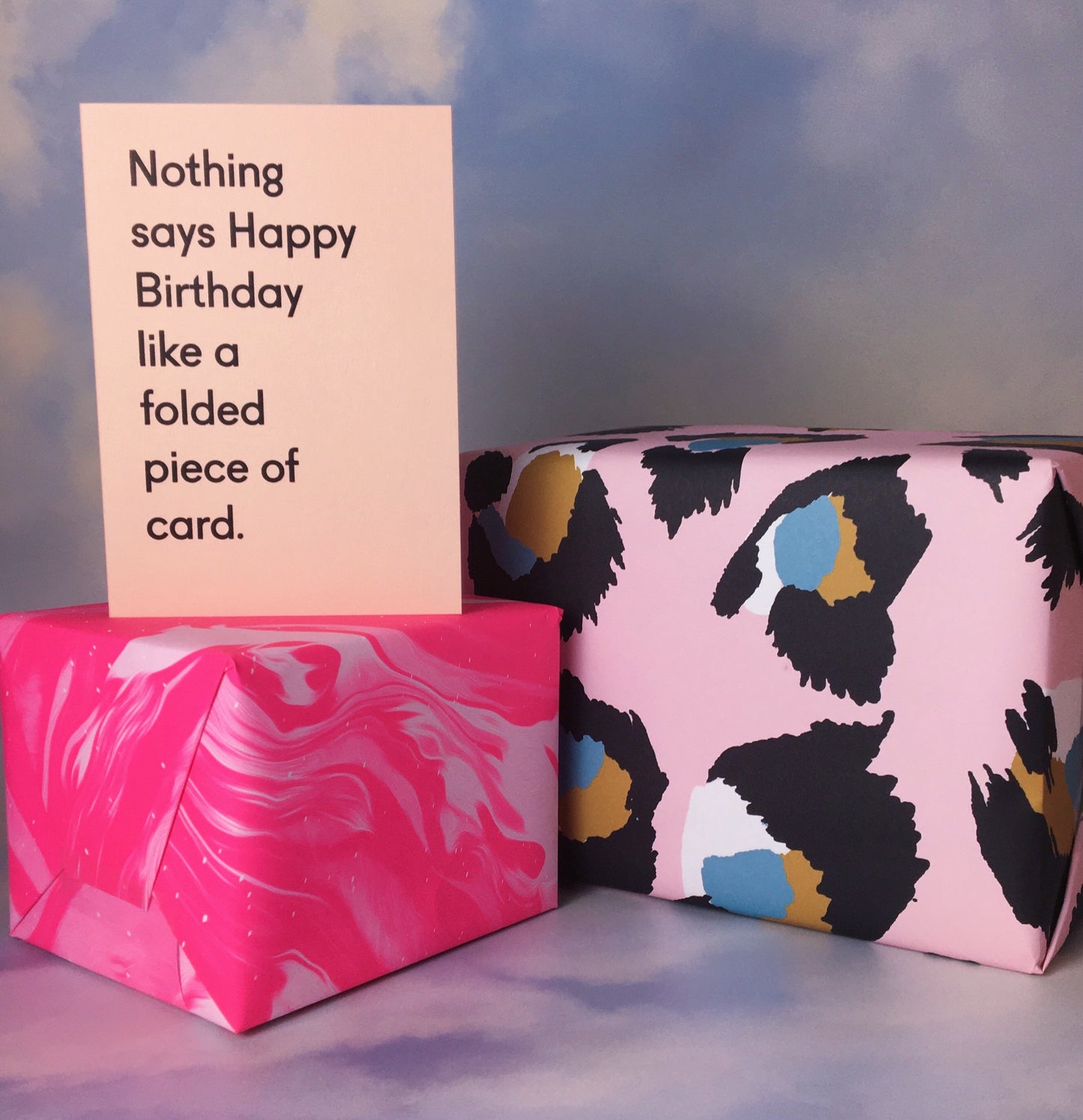 Pink Leopard Print Wrapping Paper