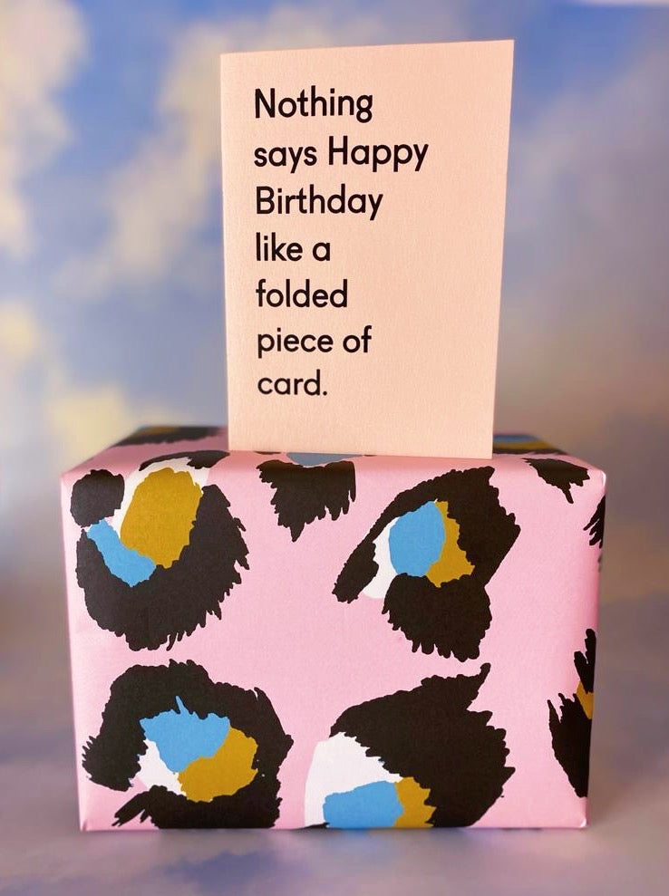 Pink Leopard Print Wrapping Paper