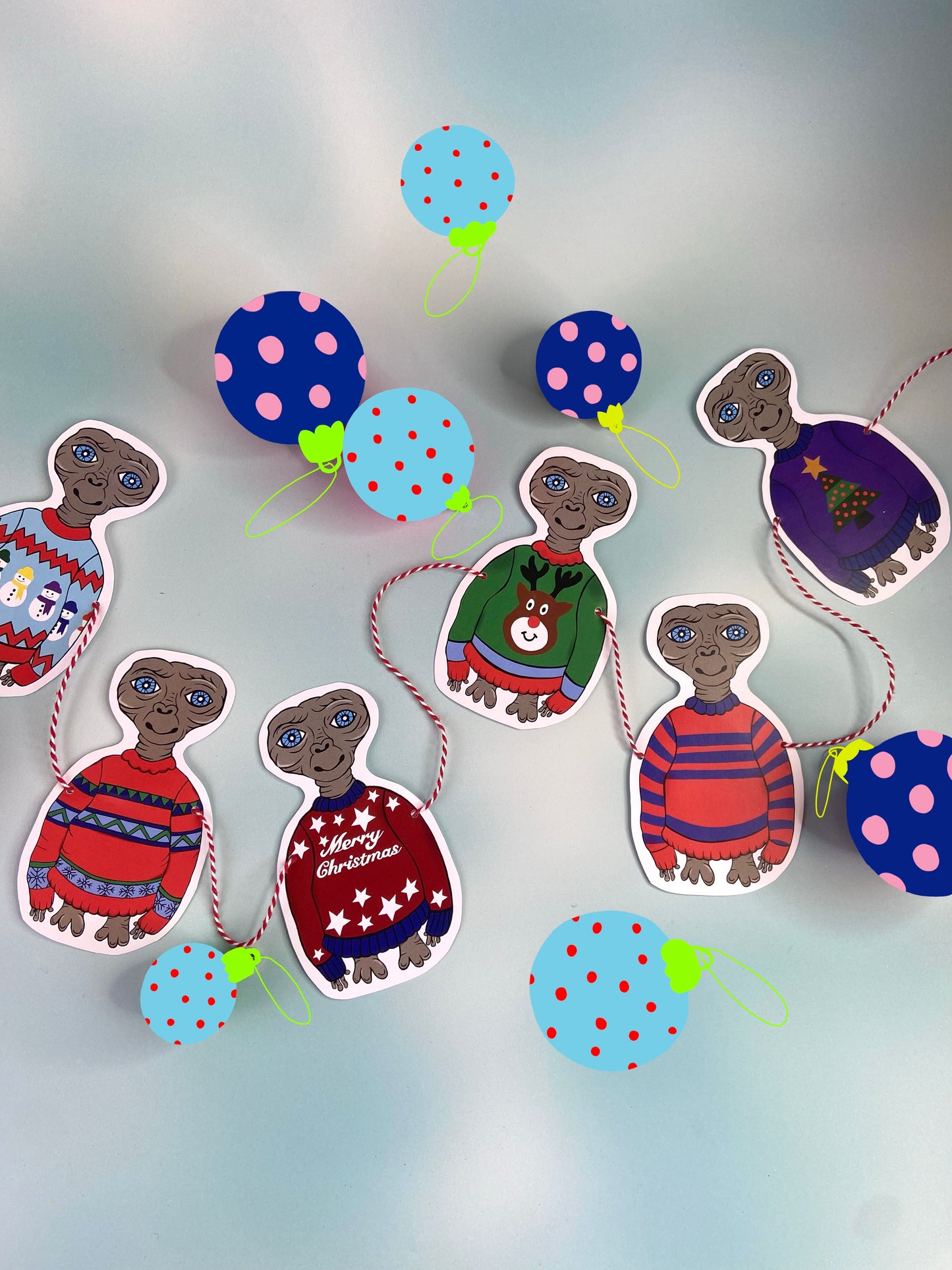ET Christmas Jumper Bunting