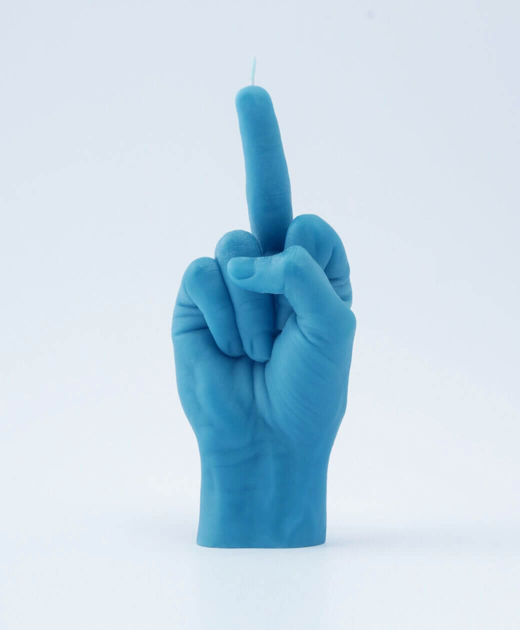 F*ck You Blue Hand Gesture Candle