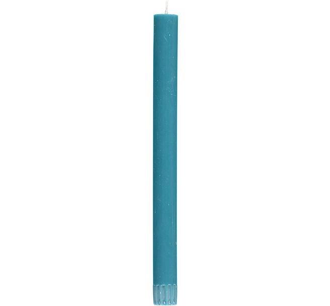 Petrol Blue Eco Dinner Candle, Single