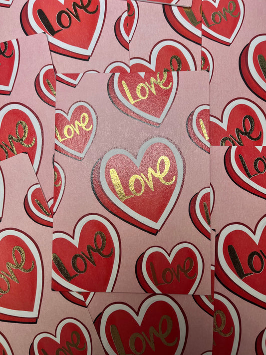 Love Hearts,  Card