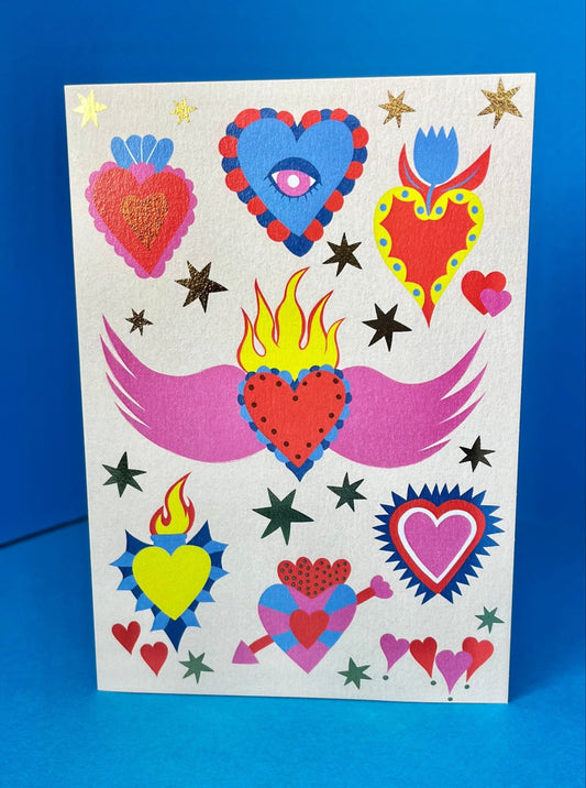 Mexican Love Hearts Card