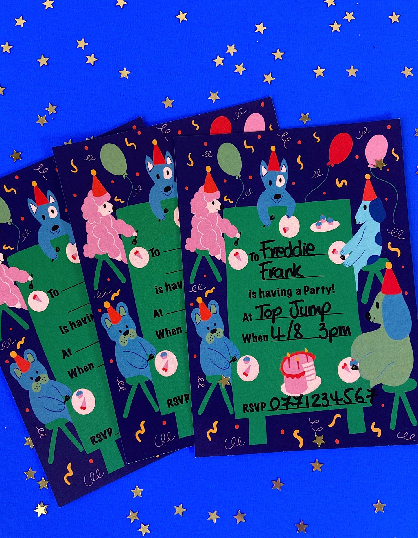 Dogs Birthday Party, Children's Invites Download