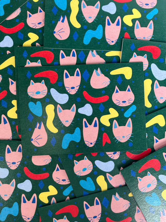 Cats and Shapes Card