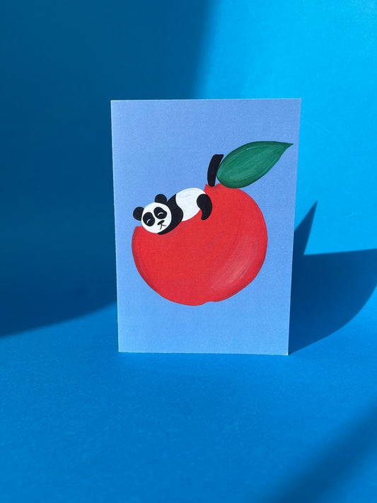 Tired Panda Card