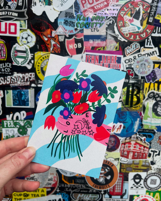 Bunch of Flowers, Card