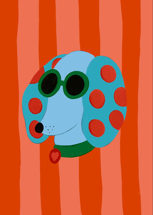 A5 Cool Dog, Digital Print