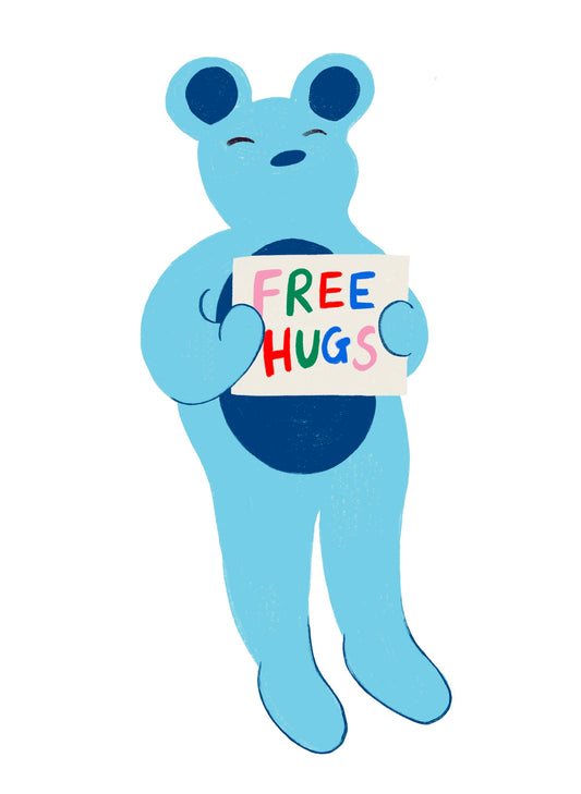 A5 Bear Free Hugs, Digital Print