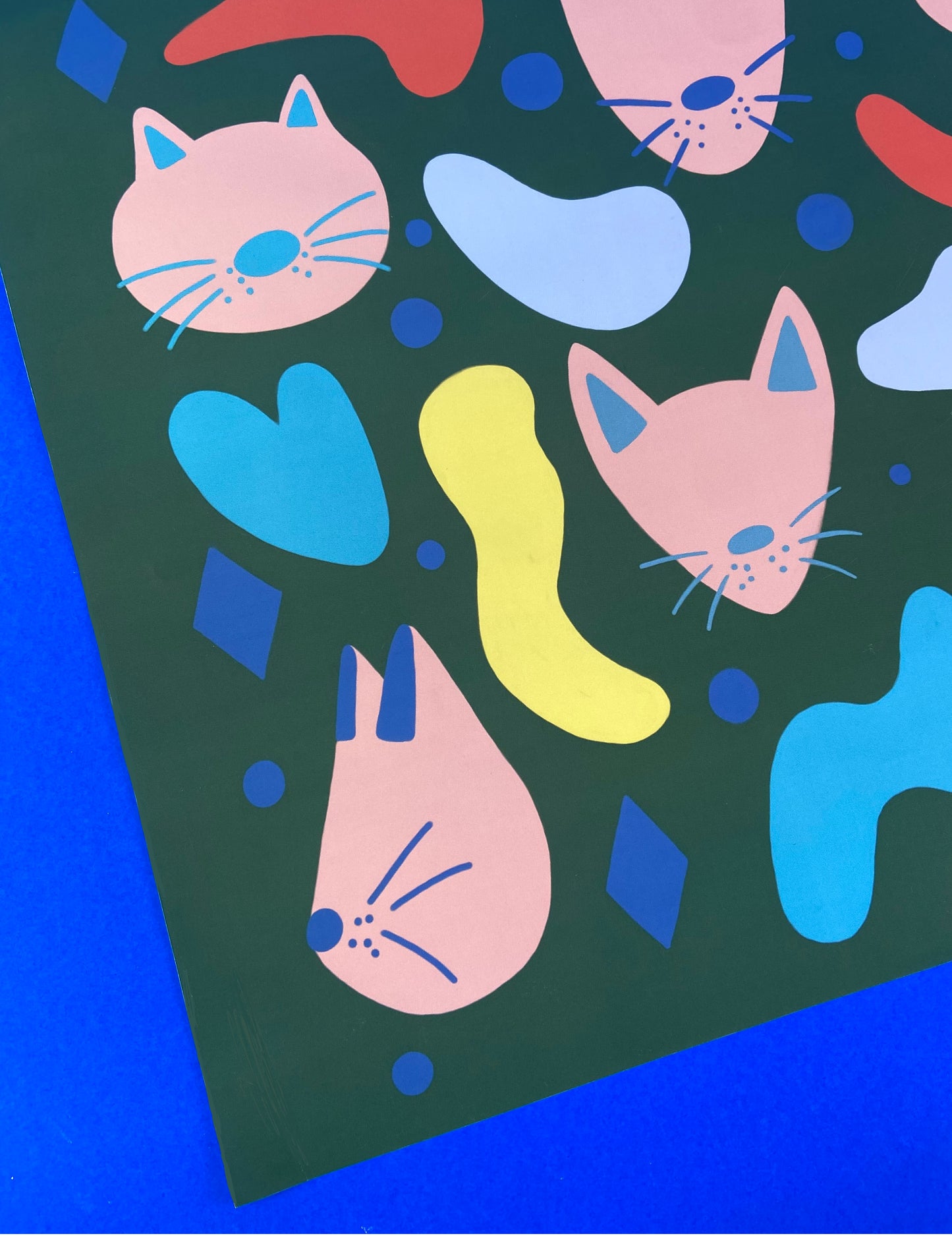 Cats and Shapes Wrapping Paper