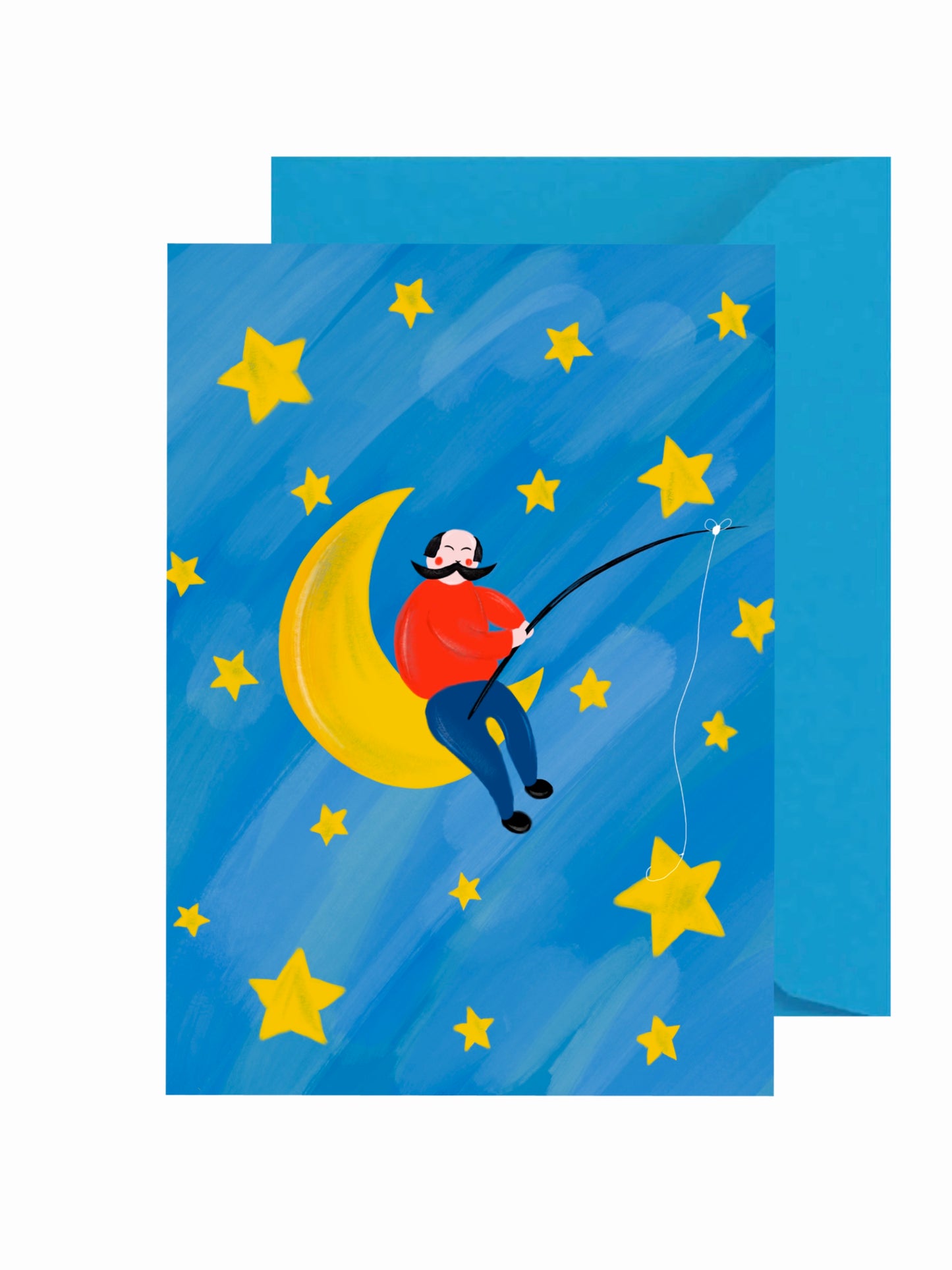 Man On The Moon Card