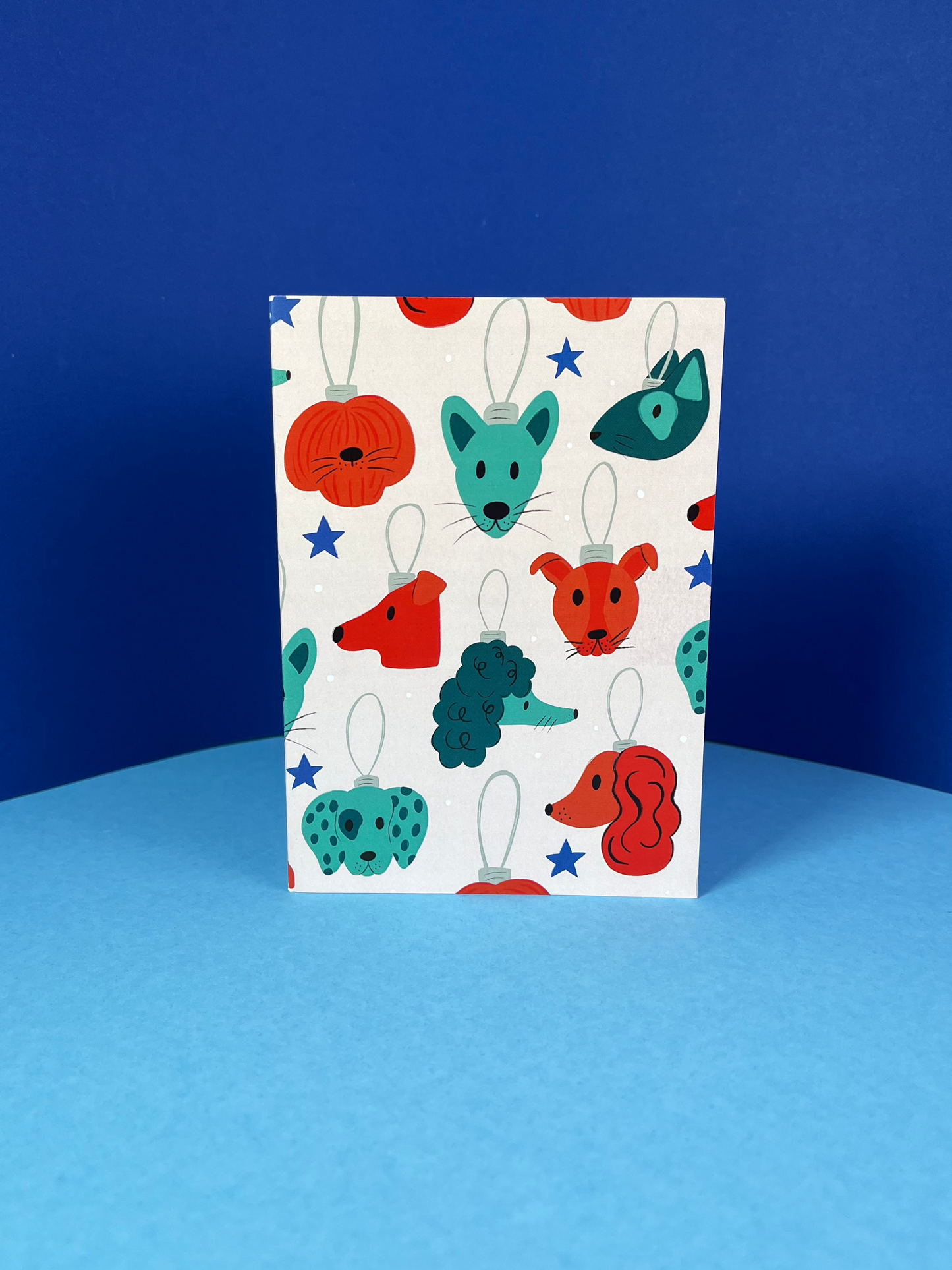 Dog Baubles Christmas Card