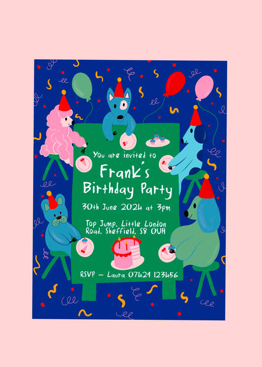 Dog Birthday Invite - Download