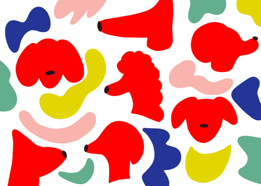 Dogs & Shapes, Digital Print