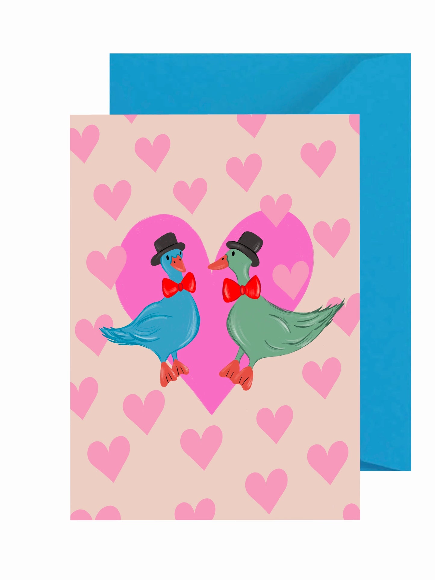 Male Wedding Ducks Card