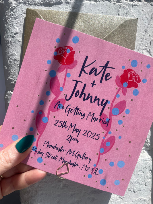 Rose Wedding Invitations