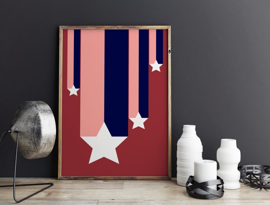Falling Stars Print