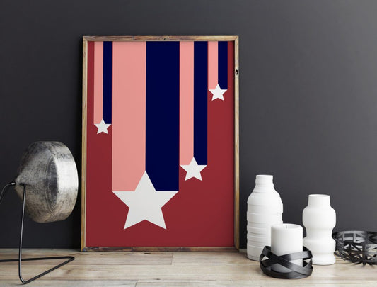 Falling Stars Print