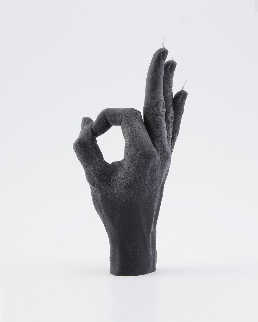 OK Black Hand Gesture Candle