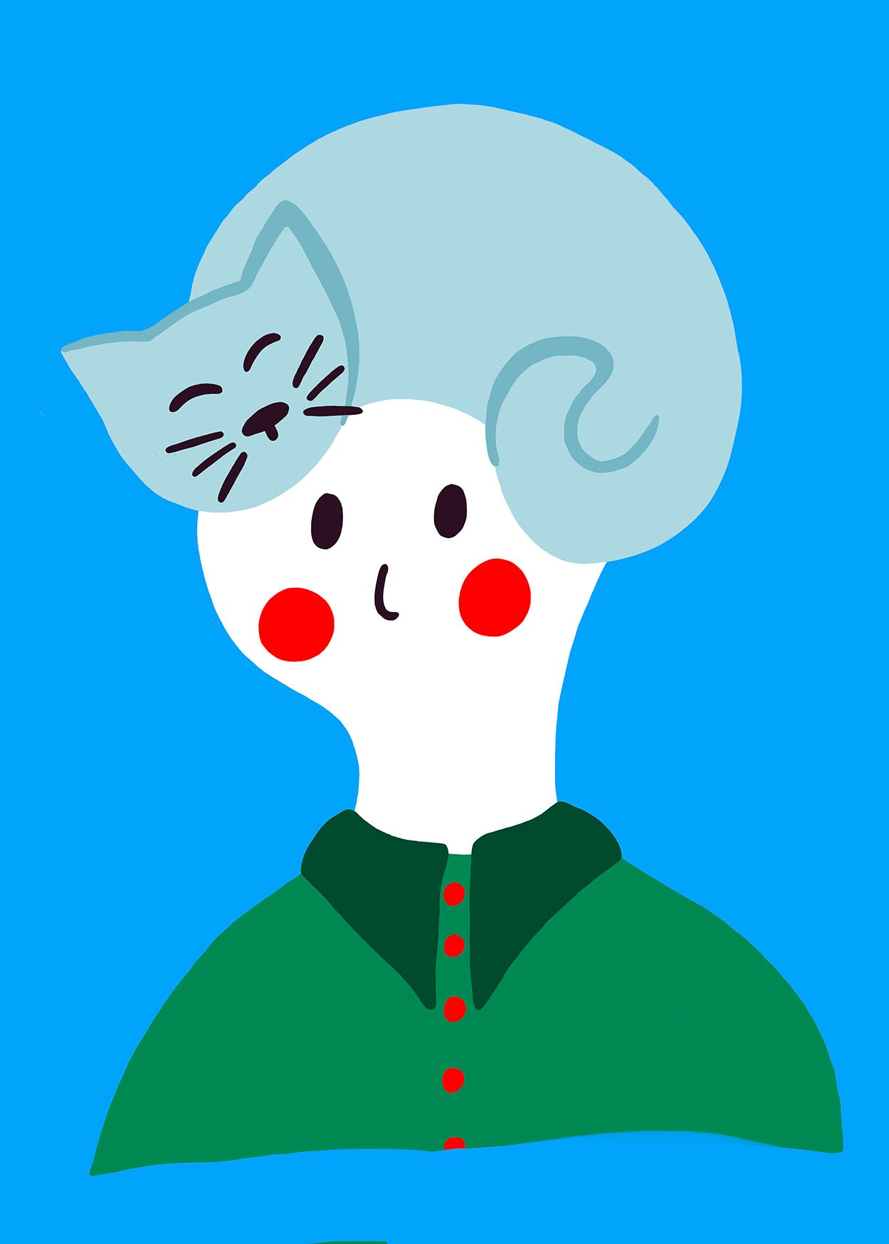 Cat Hat Print
