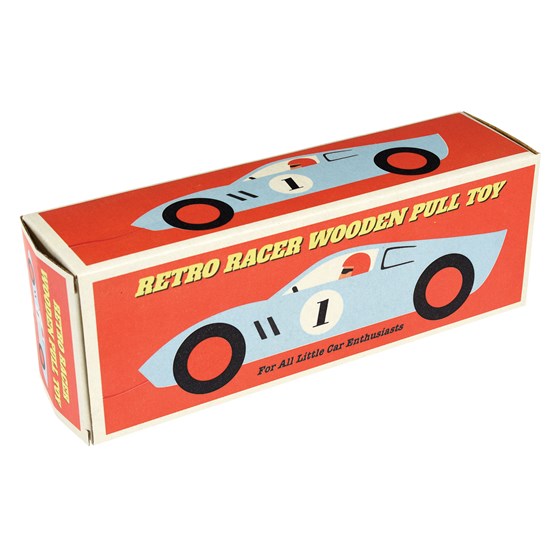 Retro Racer Wooden Pull Toy