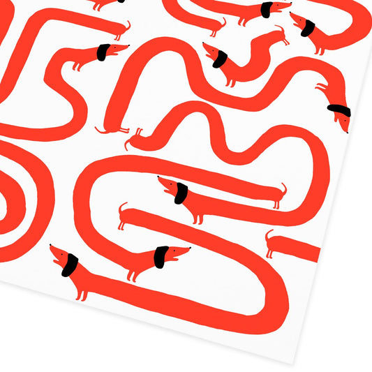 Sausage Dog Wrapping Paper