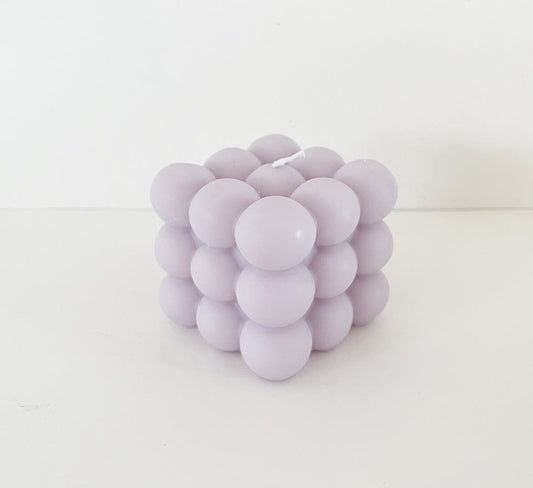 Purple Bubble Candle